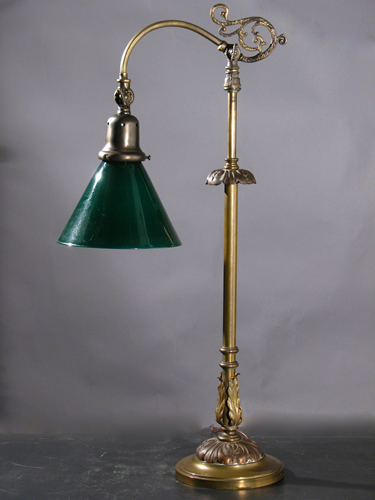 Student Lamp w/ Green Case Shade
